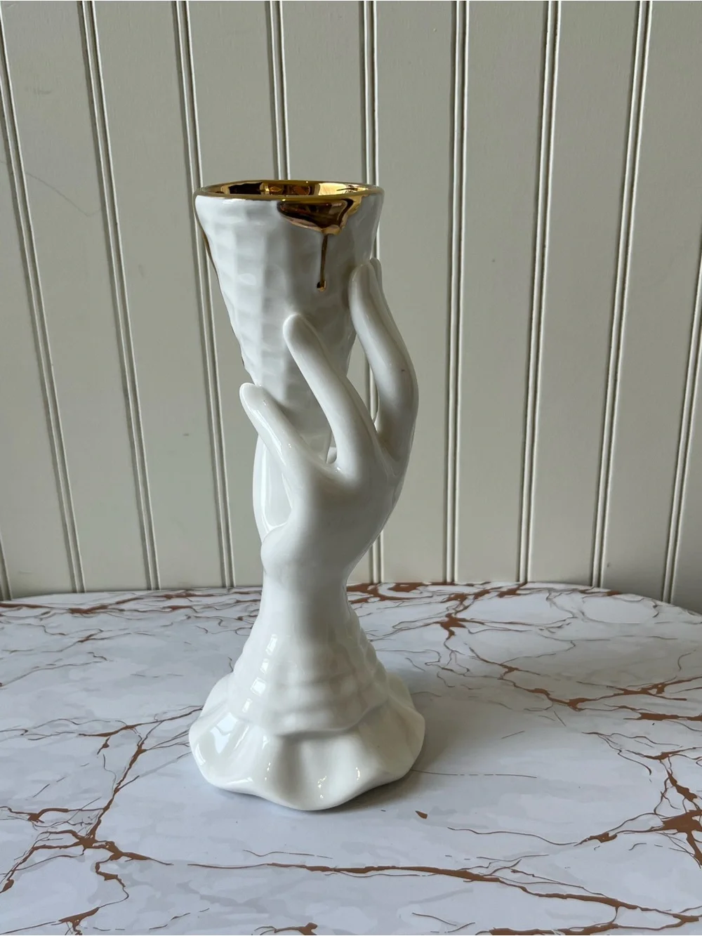 Jonathan Adler Gilded I-Scream Vase – New with Tags